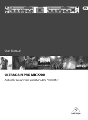 Behringer MIC2200 Manual