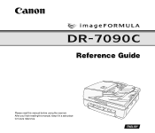 Canon DR 7090C Reference Guide