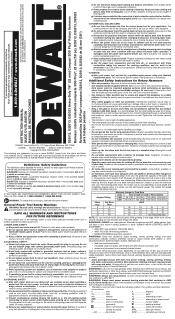 Dewalt D25012K Instruction Manual