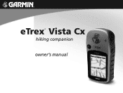 Garmin eTrex Vista Cx Owner's Manual