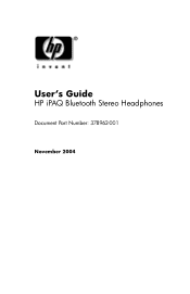 HP Hx2790 HP iPAQ Bluetooth Stereo Headphones User Guide