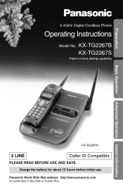 Panasonic kx-tg2267 2.4 Ghz Cordles Phon