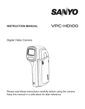 Sanyo VPC-HD100 VPC-HD100 Owners Manual English