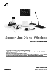 Sennheiser SL PASC Instruction manual SpeechLine Digital Wireless PDF
