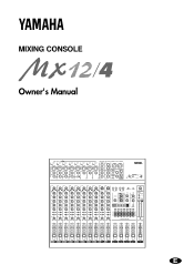 Yamaha MX12 Owner's Manual
