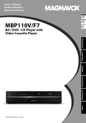 Magnavox MBP110V User manual,  English (US)