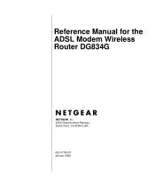 Netgear DG834G DG834Gv3 Reference Manual