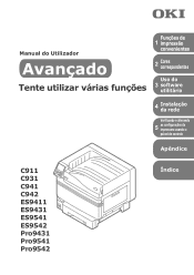 Oki C942dp C911dn/C931dn/C941dn/C942 Advanced Users Manual - Portuguese