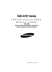 Samsung SGH-A707 User Manual (user Manual) (ver.f5) (English)