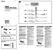 Sony CDX-GT210 Installation Guide