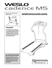 Weslo Cadence M5 Treadmill Dutch Manual