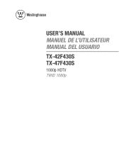 Westinghouse TX-42F430S User Manual