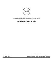 Dell B3465dnf Mono Embedded Web Server -- Security Administrators Guide
