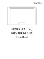 Garmin Drive 52 Owners Manual