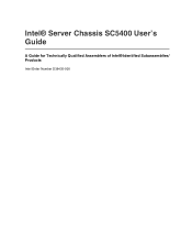 Intel SC5400BRP User Manual