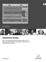 Behringer EURODESK SX4882 Manual
