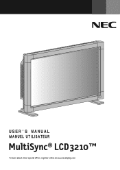 NEC LCD3210-BK-IT MultiSync LCD3210 Users Manual