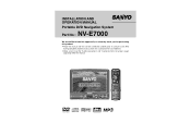 Sanyo NV-E7000 Owners Manual