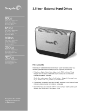 Seagate ST3250824U2-RK 3.5-inch External Data Sheet