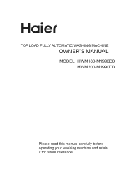 Haier HWM200-M1990DD User Manual