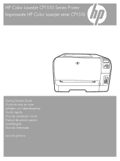 HP Color LaserJet CP1510 HP Color LaserJet CP1510 Series - (Multiple Language) Getting Started Guide