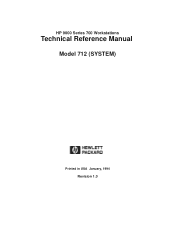 HP Model 712/60 hp 9000 series 700 model 712 technical reference manual (a2615-90602)