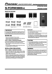 Pioneer HTP-2900 Owner's Manual