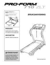 ProForm 710 Zlt Treadmill Swedish Manual