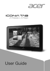 Acer Iconia A700 User Manual