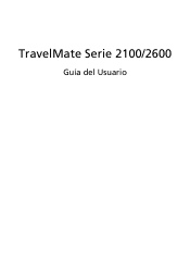 Acer TravelMate 2100 TravelMate 2100/2600 User's Guide ES