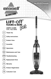 Bissell Lift-Off Floors and More PET 53Y81 User's Guide
