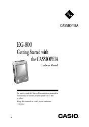 Casio EG-800U User Guide