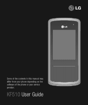 LG KF510 User Guide
