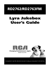 RCA RD2762 User Manual - RD2762