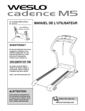 Weslo Cadence M5 Treadmill French Manual