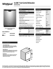 Whirlpool WDF520PAD Specification Sheet