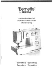 Bernina Bernette 56 Instruction Manual