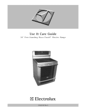 Electrolux EI30EF55GB Use and Care Manual
