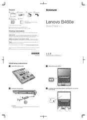 Lenovo B460e Laptop Lenovo B460e Setup Poster V1.0