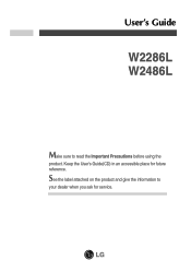 LG W2286L-PF Owner's Manual