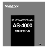 Olympus AS4000 AS-4000 Mode d'emploi (Français)