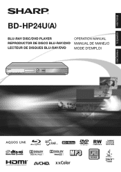 Sharp BD-HP24U BD-HP24U(A) Operation Manual