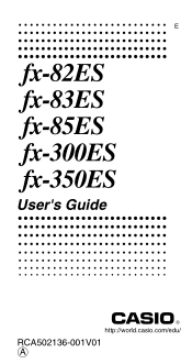 Casio FX300ES User Guide