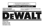 Dewalt DWMT70783 Instruction Manual