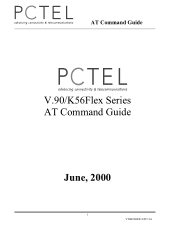 HP Pavilion 6700 HP Pavilion PC's - PCTEL V.90/K56Flex Series AT Command Guide