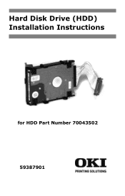 Oki C6100n Hard Disk Drive (HDD) Installation Instructions