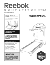 Reebok Competitor Rt 5.1 Treadmill User Manual