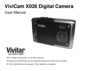 Vivitar X026 Camera Manual
