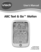 Vtech ABC Text & Go Motion Pink User Manual