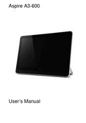 Acer Aspire A3-600 User Manual